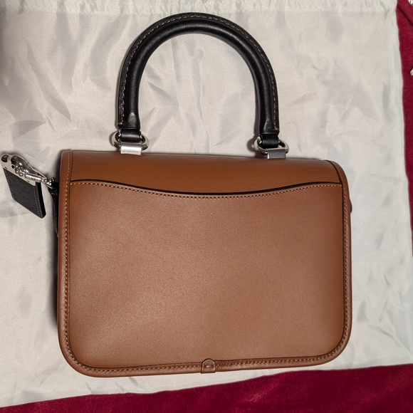 Coach Rogue Top Handle in Colorblock - Burnished Amber - Picture 7 of 10